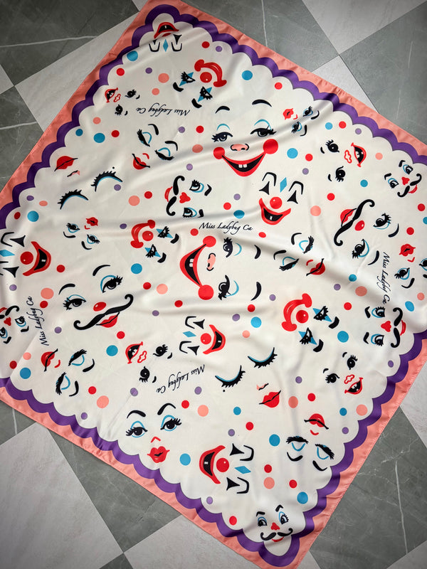 FUNNY FACE LARGE SCARF