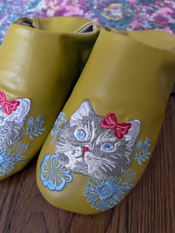 NATHALIE LETE CAT SLIPPER *YELLOW