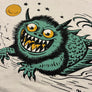 *UNISEX DRAGON TEE *SAND
