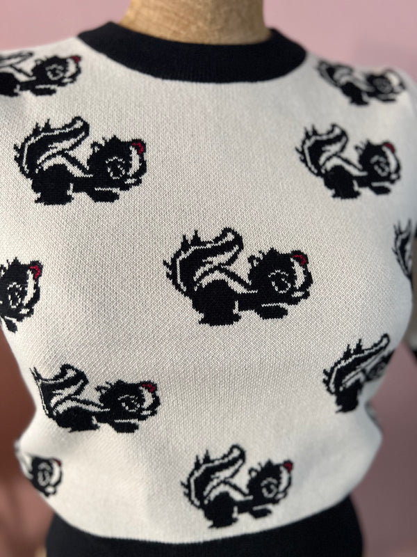 SKUNK HALF SLEEVE SWEATER
