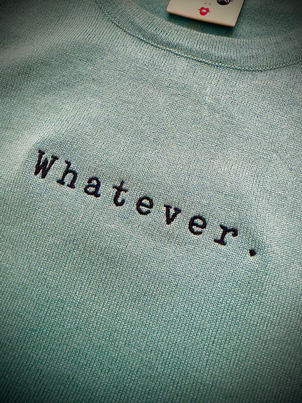 WHATEVER HALF SLEEVE SWEATER *JADE