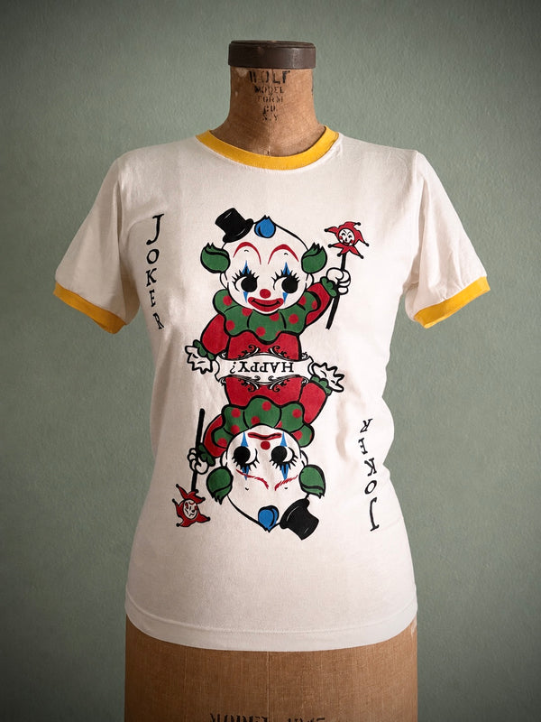 JOKER RINGER TEE * IVORY/YELLOW