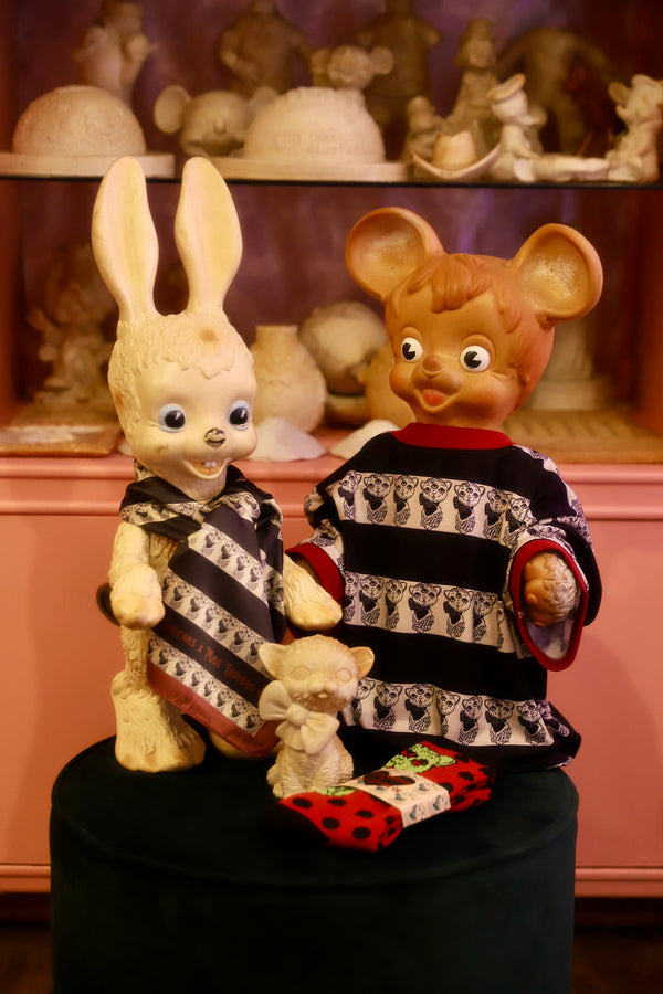 BITTER SQUEAKS X MISS LADYBUG CA COLLAB STRIPE RINGER TEE