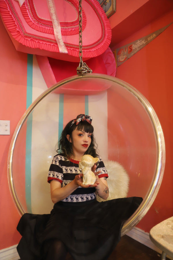 BITTER SQUEAKS X MISS LADYBUG CA COLLAB STRIPE RINGER TEE