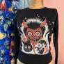 KRAMPUS LONG SLEEVE SWEATER *BLACK