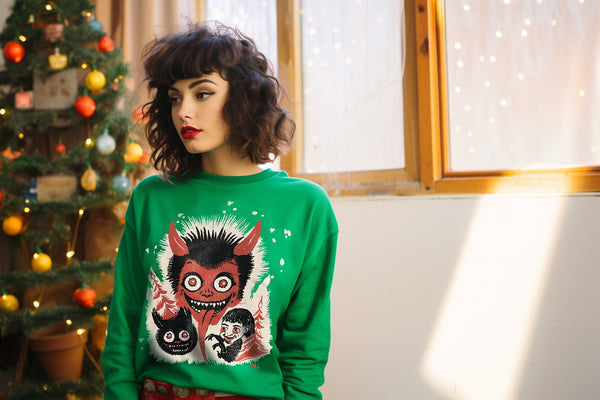UNISEX KRAMPUS SWEATSHIRTS *GREEN