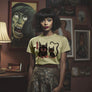 *UNISEX CAT MONSTERS TEE *OLIVE