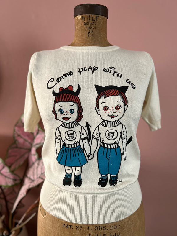 CREEPY WORLD SWEATER *IVORY