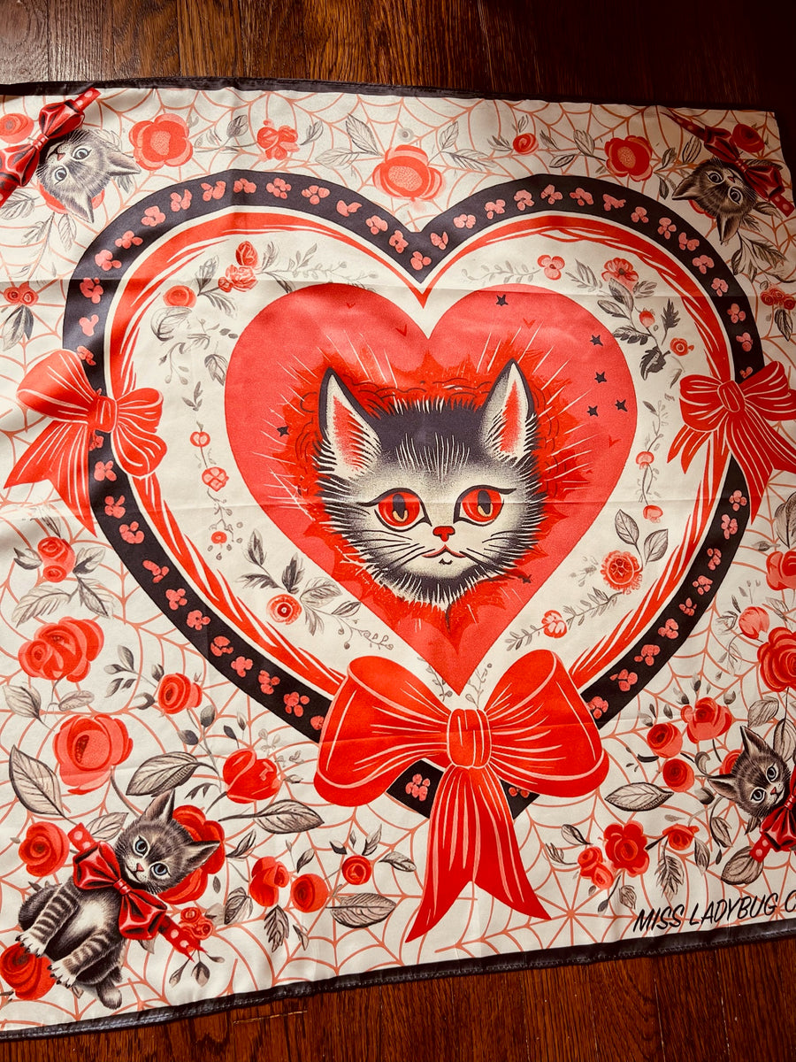 SWEETHEART CATS SCARF