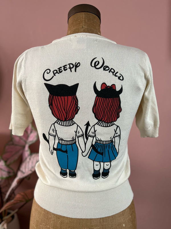 CREEPY WORLD SWEATER *IVORY