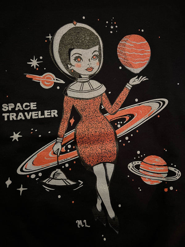 *UNISEX* SPACE TRAVELER SWEATSHIRTS *BLACK