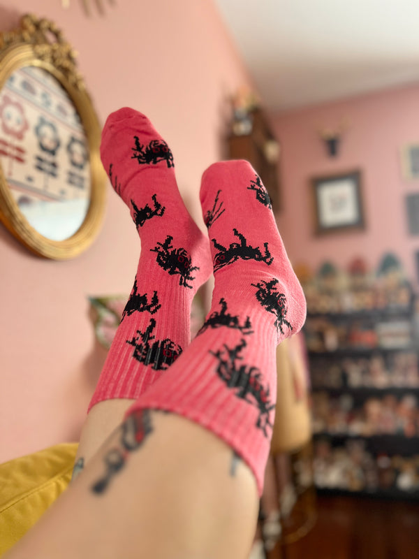 TARANTULA SOCKS *PINK