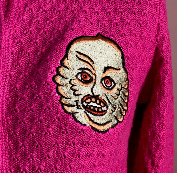 CREATURE CARDIGAN *MAGENTA