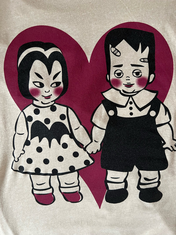 VAMPY & FRANKEY TEE *CREAM