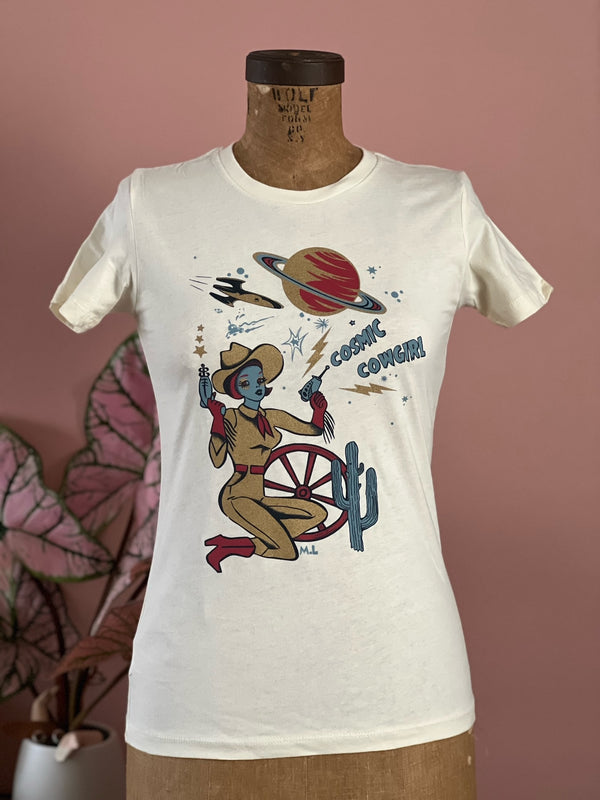 COSMIC COWGIRL TEE *IVORY