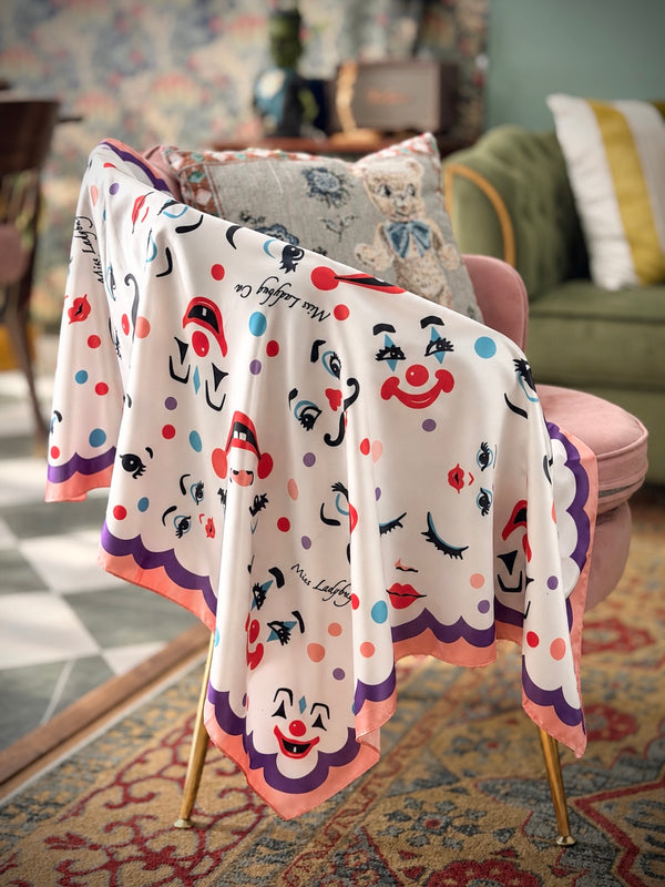 FUNNY FACE LARGE SCARF