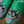 NATHALIE LETE CAT SLIPPER *GREEN