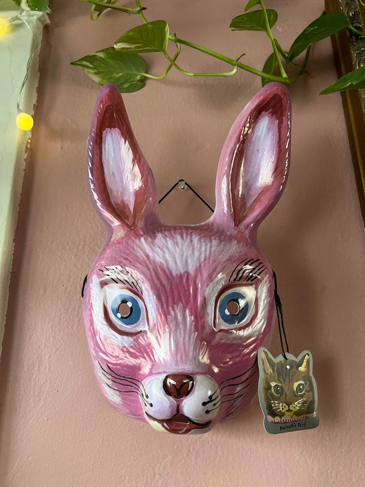 NATHALIE LETE RABBIT MASK *PINK