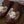 NATHALIE LETE TWIN TAIL PUPPY SLIPPER *BROWN