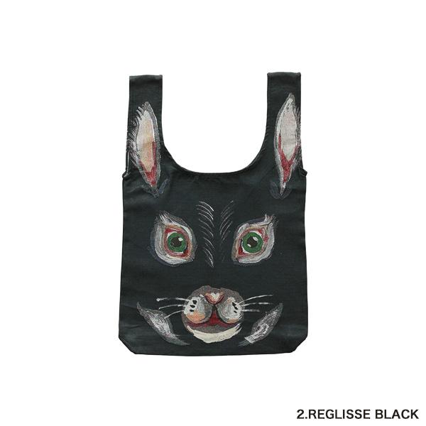 NATHALIE LETE RABBIT TOTE BAG *BLACK