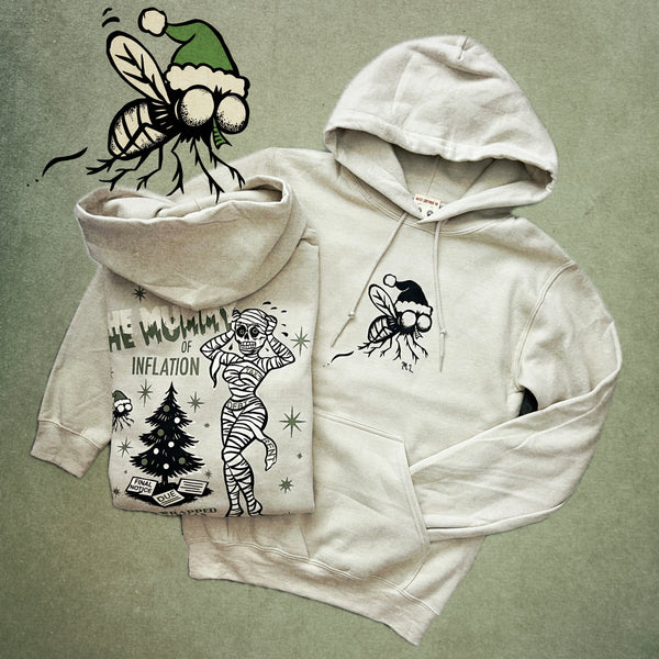 ＊UNISEX＊ THE MUMMY OF INFLATION PULLOVER HOODIE *SAND