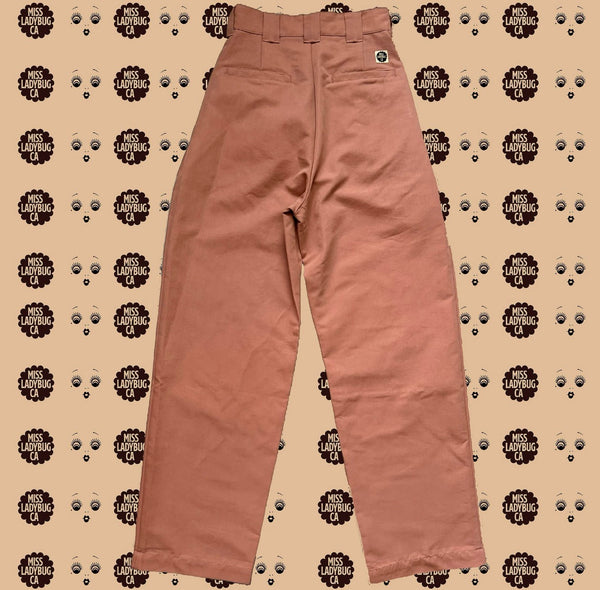 NEW HIGH WAIST PLEATED TROUSERS *PEACH BEIGE
