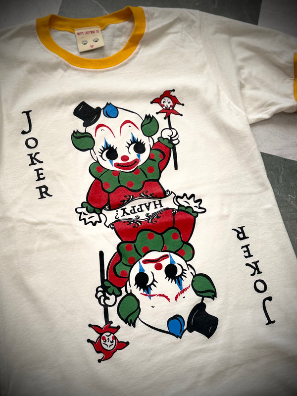JOKER RINGER TEE * IVORY/YELLOW