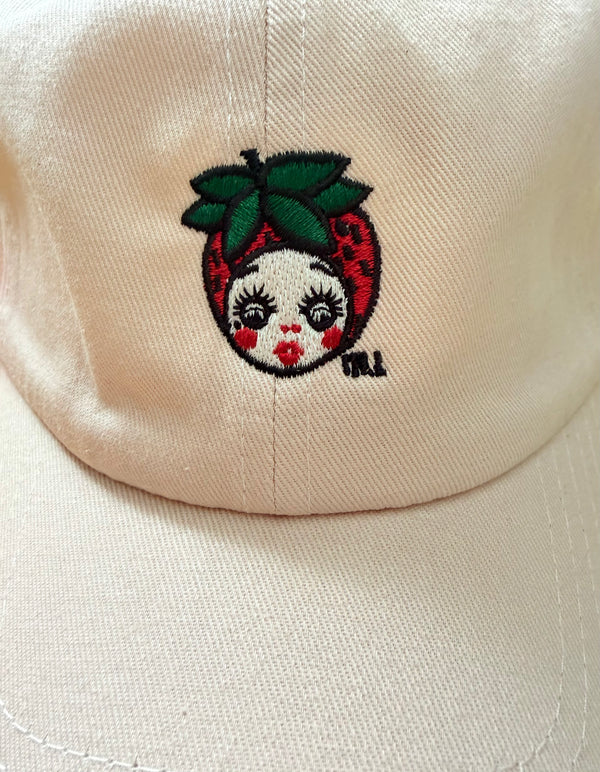 STRAWBERRY FACE CAP *CREAM BEIGE