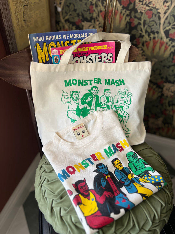 MONSTER MUSH HALF SLEEVE SWEATER *OATMEAL