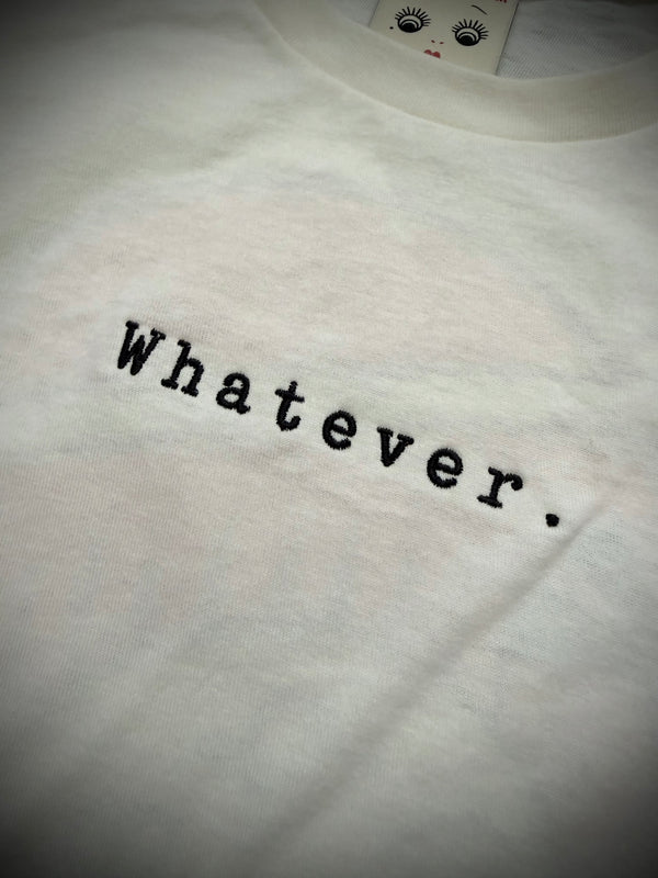＊UNISEX＊ WHATEVER TEE *IVORY