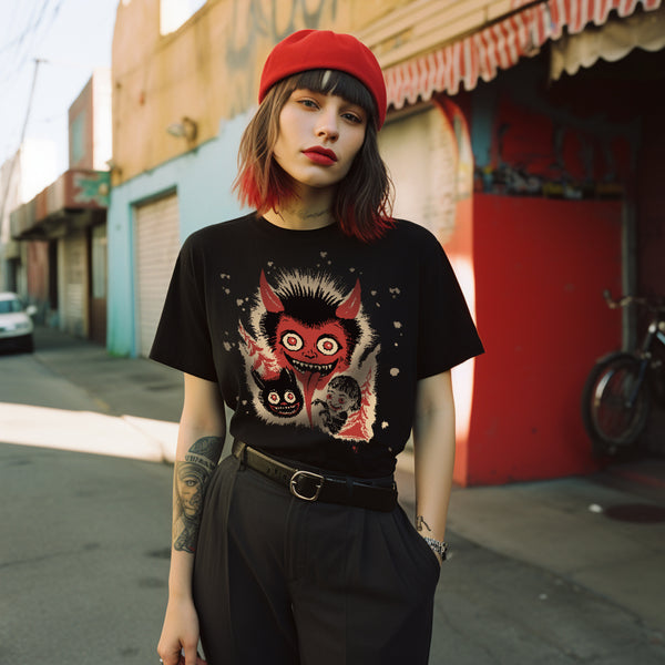 *UNISEX KRAMPUS TEE *BLACK