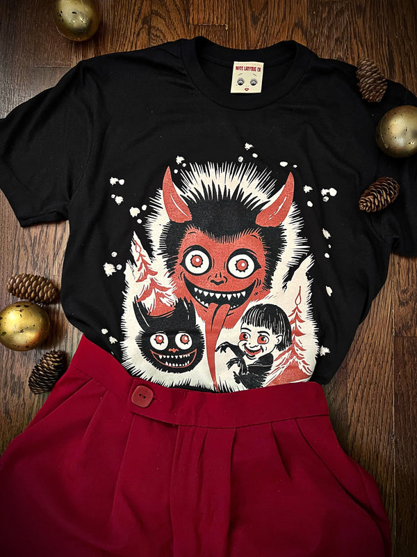*UNISEX KRAMPUS TEE *BLACK
