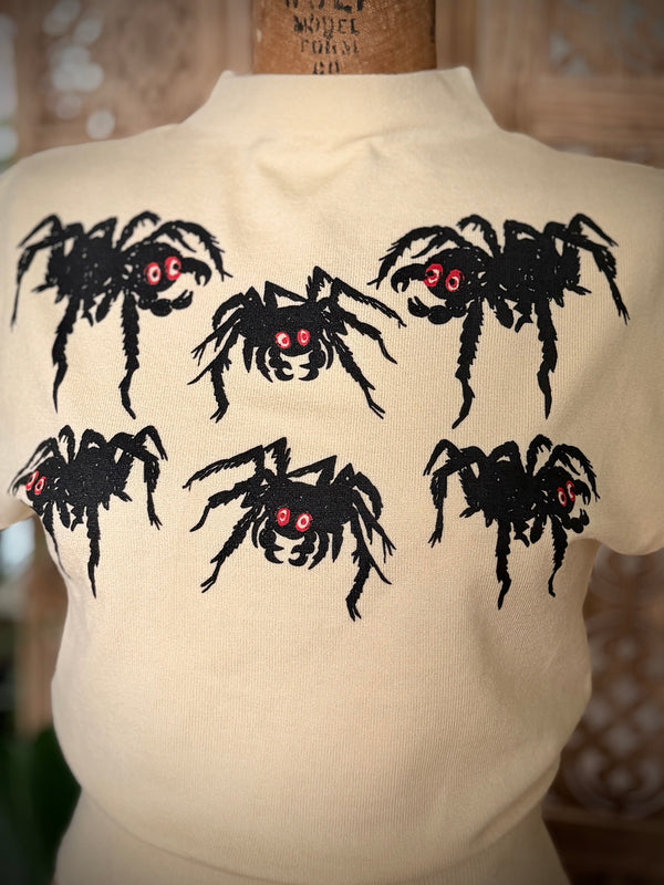 SPIDERS CAP SLEEVE SWEATER *CREAM