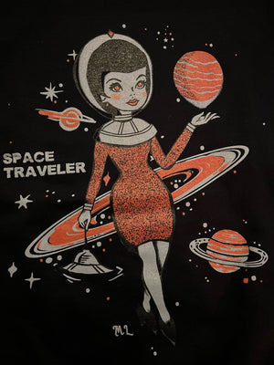 SPACE TRAVELER SWEATSHIRTS *BLACK