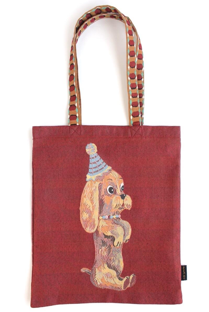 NATHALIE LETE CIRCUS PUPPY TOTE BAG