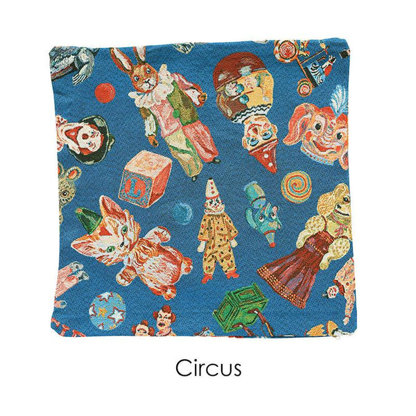 NATHALIE LETE CIRCUS PILLOW COVER *BLUE