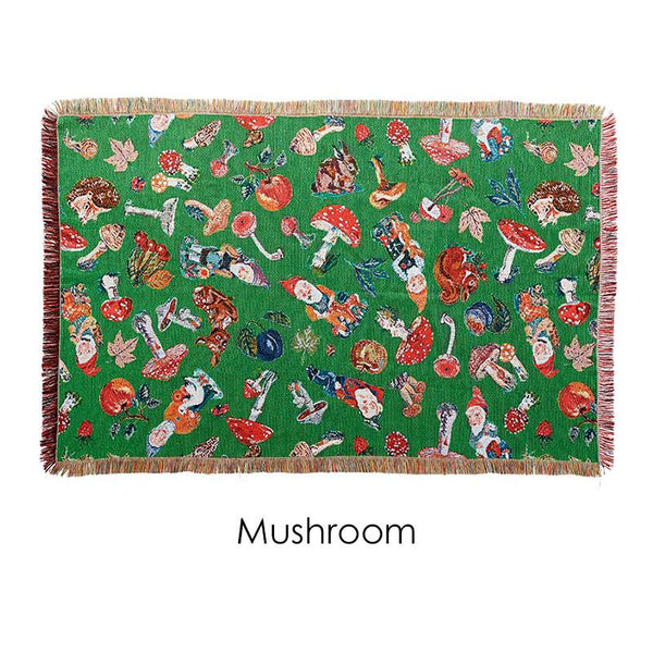 NATHALIE LETE MUSHROOM BLANKET *GREEN