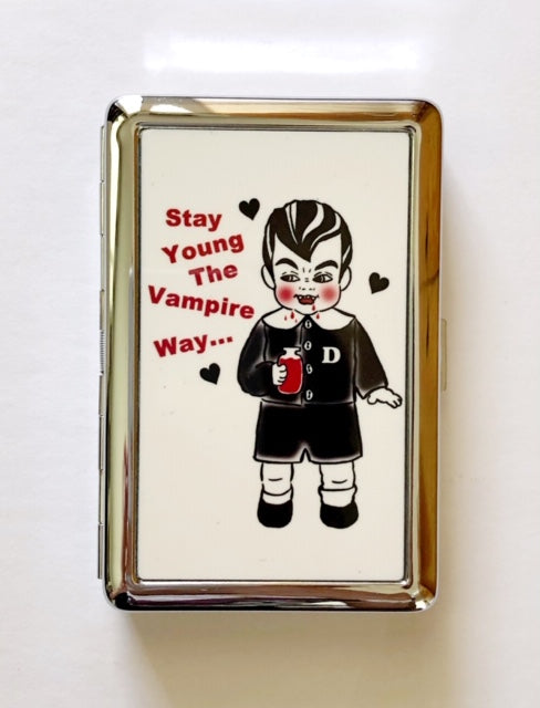 STAY YOUNG THE VAMPIRE WAY CARD CASE