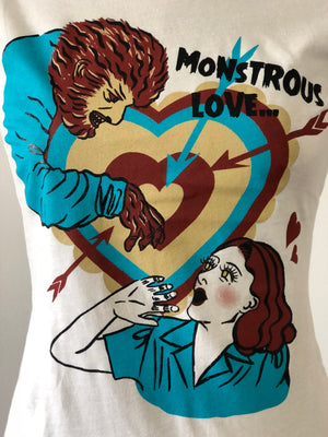 MONSTROUS LOVE.. TEE *NATURAL