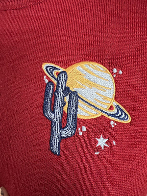 COSMIC COWGIRL SWEATER *RUST
